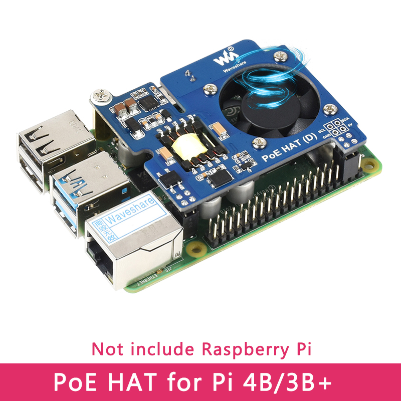 Deskpi Super6C - Raspberry Pi POE HAT 802.3afモジュール パワーオーバーエシネット